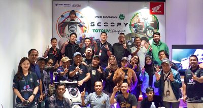 Caption : New Honda Scoopy yang hadir dengan perubahan signifikan dari sisi desain dan fitur modern sukses mencuri perhatian para awak media yang hadir lewat sesi Press Conference pada Sabtu (07/12) lalu